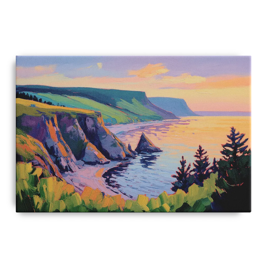 Sunset Over Cape Breton - Canvas Wall Art
