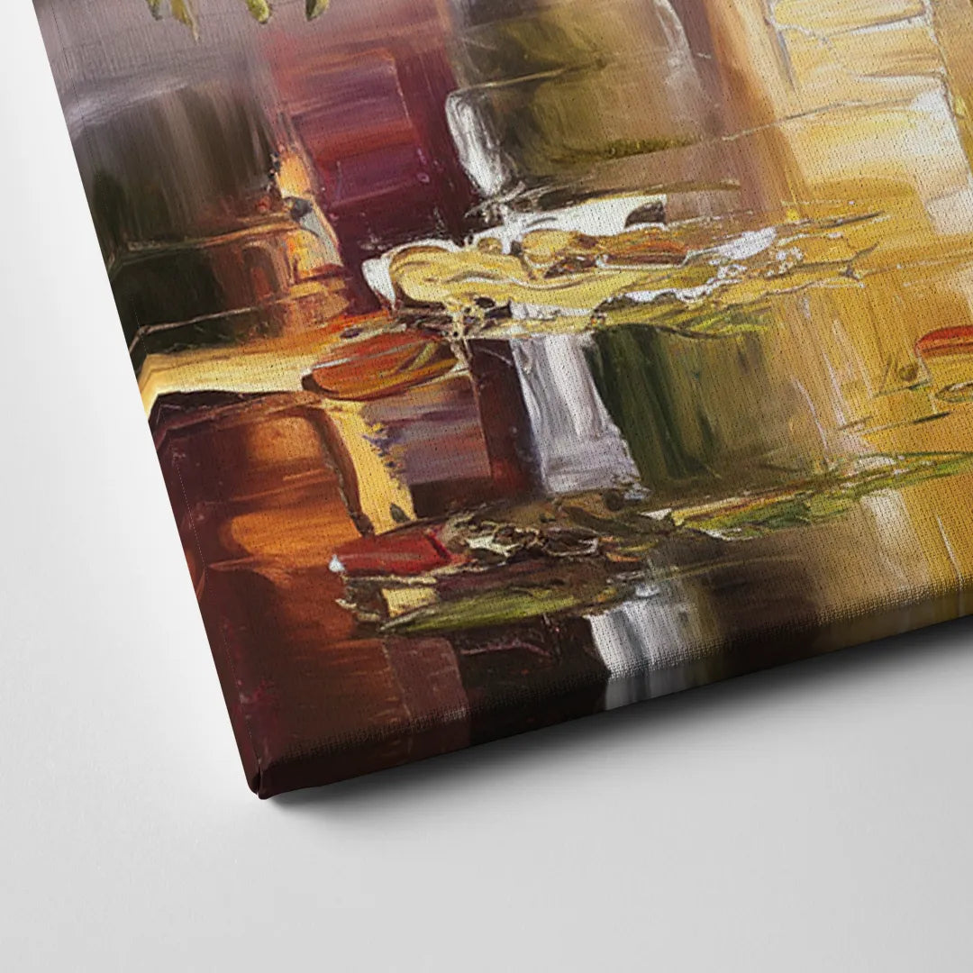 New Hope Covered Bridge Scene Canvas Close Up