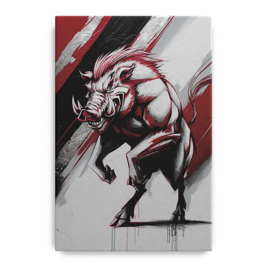 Little Rock Razorbacks Tribute - Canvas Wall Art