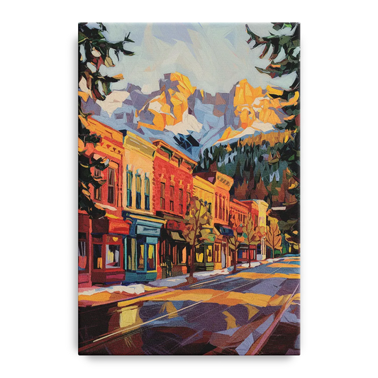 Telluride Downtown Charm - Canvas Wall Art
