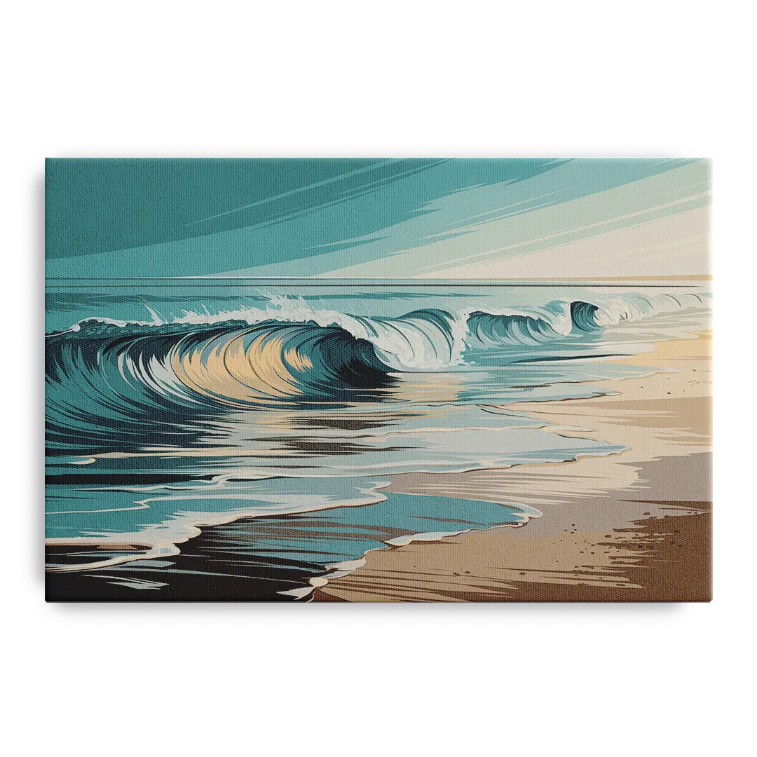 Galveston Ocean Waves - Canvas Wall Art