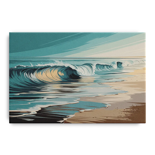 Galveston Ocean Waves - Canvas Wall Art