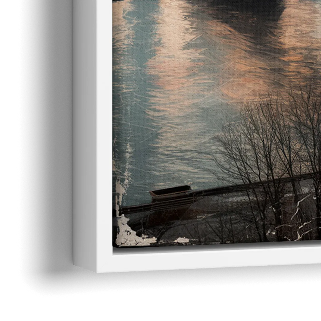 Pittsburgh Historic Landmarks - Close-Up White Frame Canvas