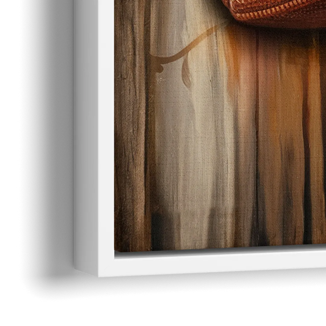 Austin UT Football Energy - Close-Up White Frame Canvas