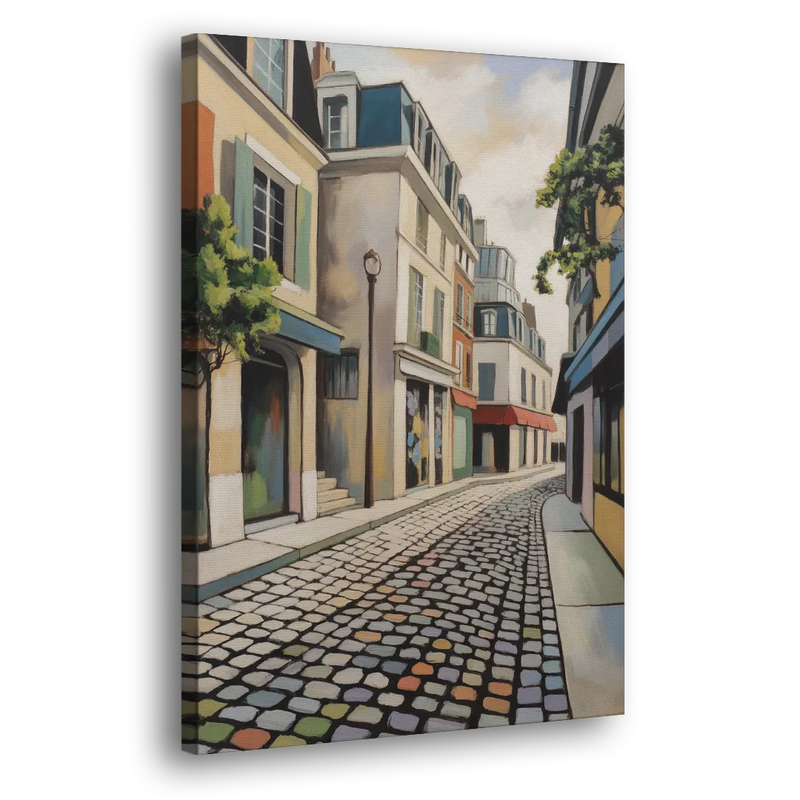 Place Royale Cobblestones - Canvas Print Art Sides