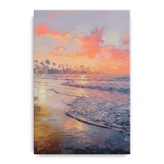 Miami Coastal Horizon - Canvas Wall Art