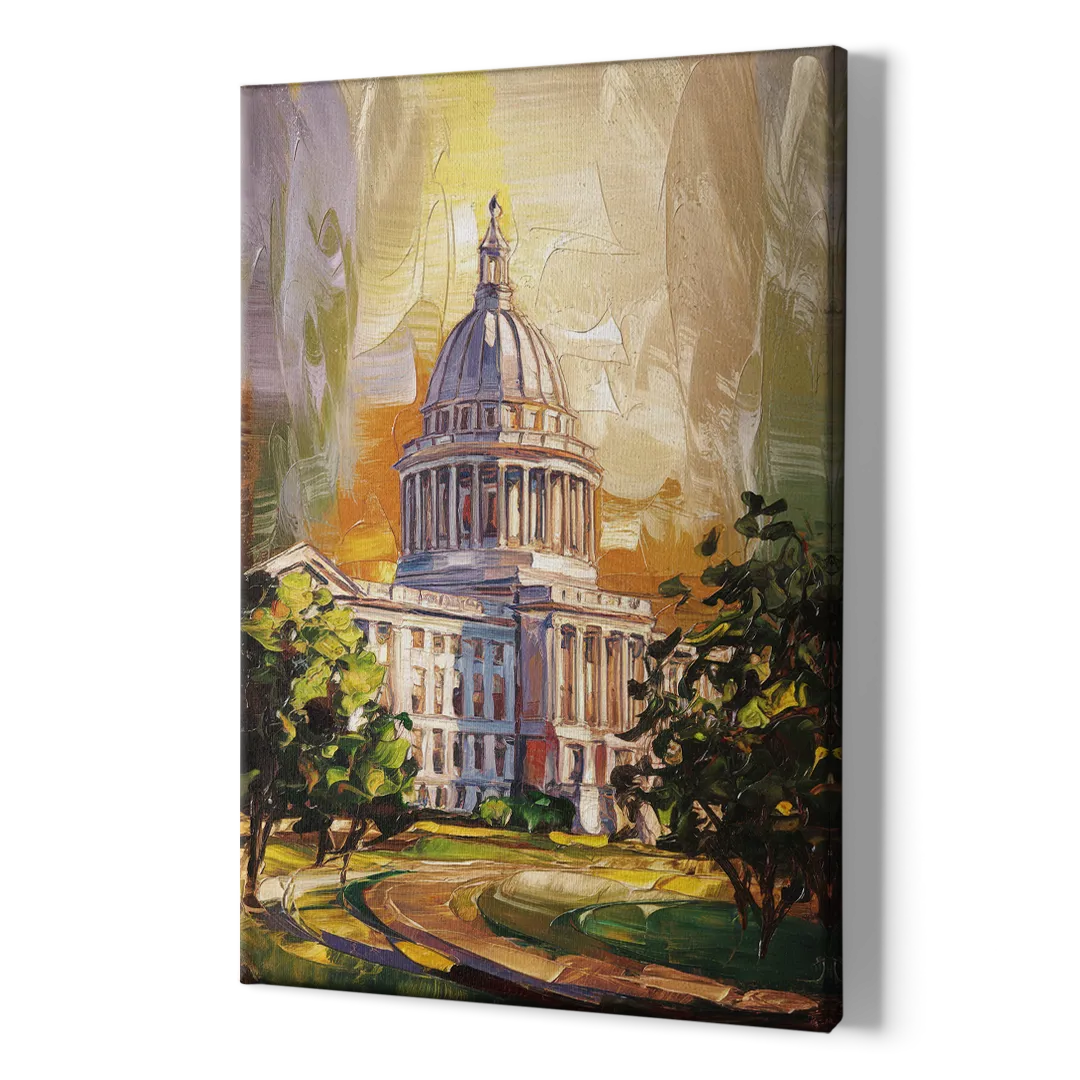 Raleigh Historic Landmarks - Canvas Print Art Sides