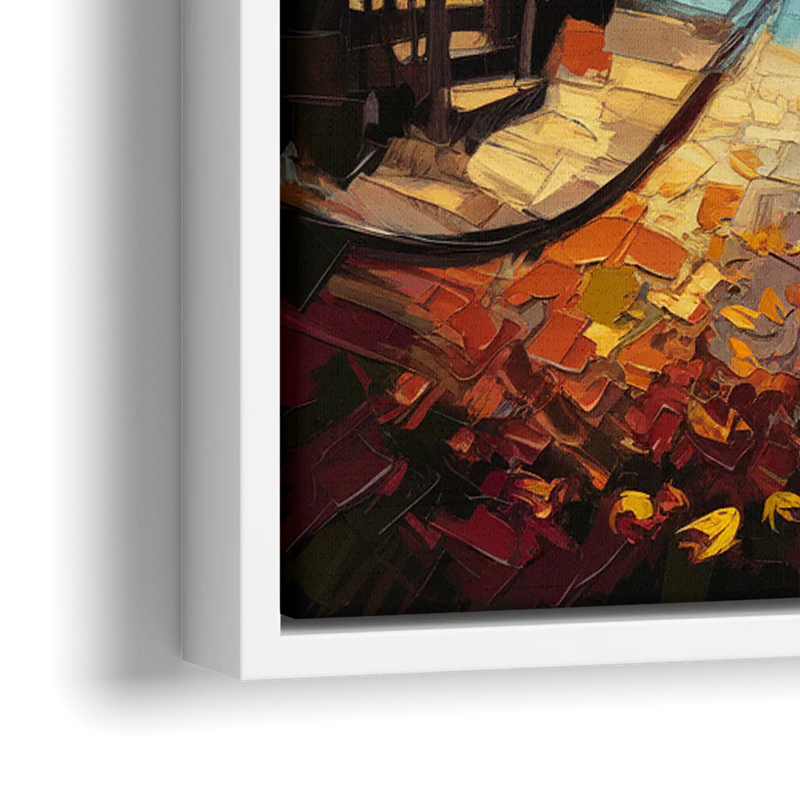 Salem Historic Downtown - Close-Up White Frame Canvas