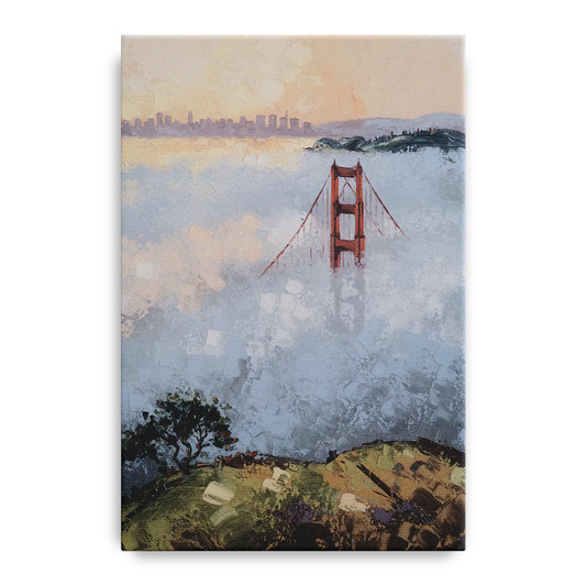 San Francisco Foggy Morning - Canvas Wall Art