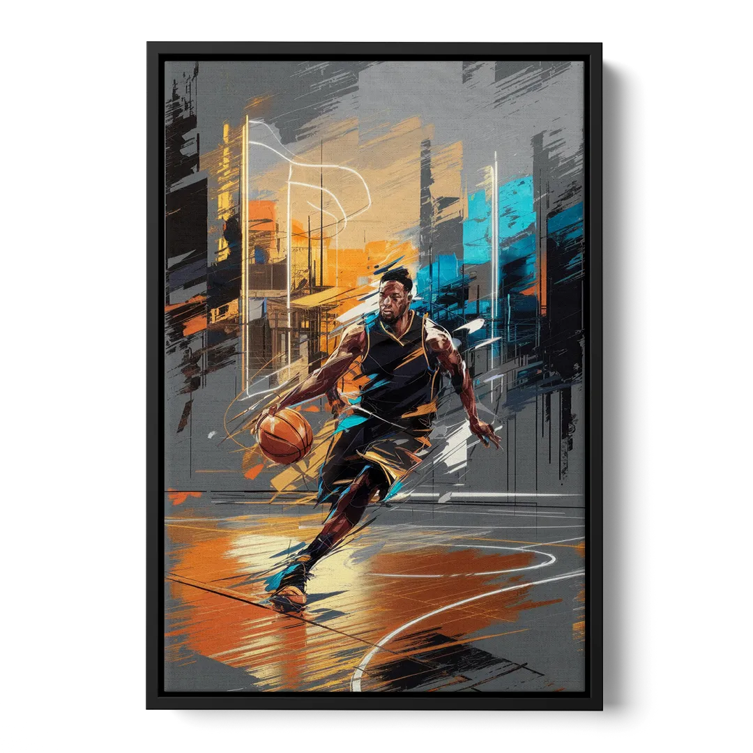 Irving Basketball Legacy - Black Frame Canvas