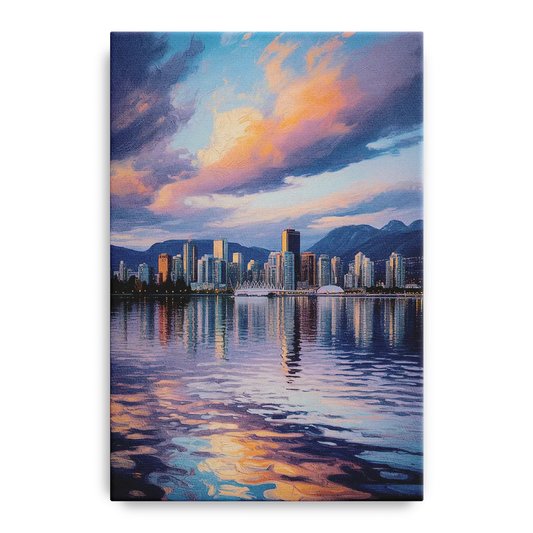 Vancouver Cityscape - Canvas Wall Art