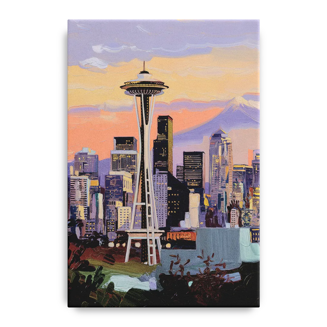 Seattle Skyline from Kerry Park - Canvas Wall Art