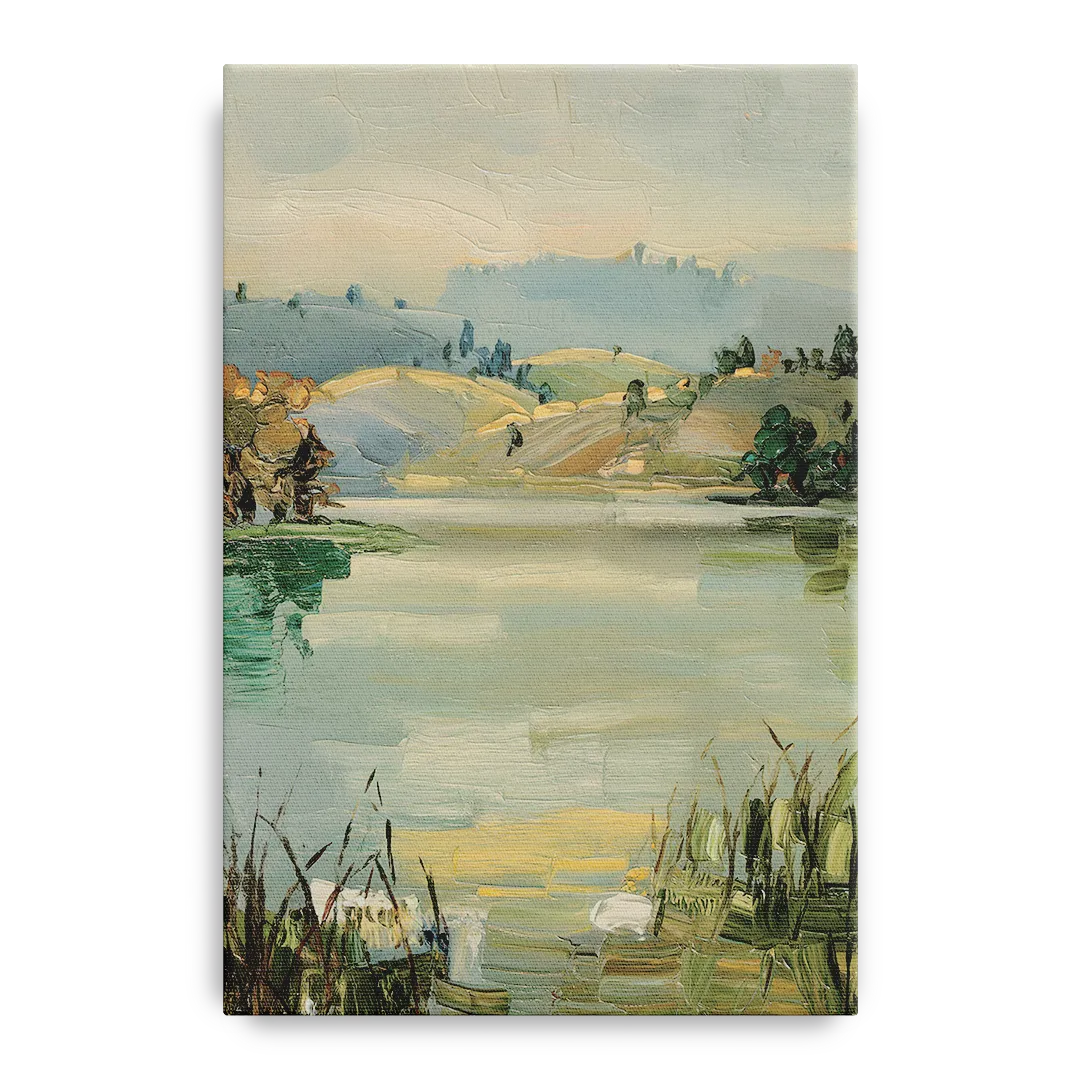 Burlington Peaceful Lakeside - Canvas Wall Art