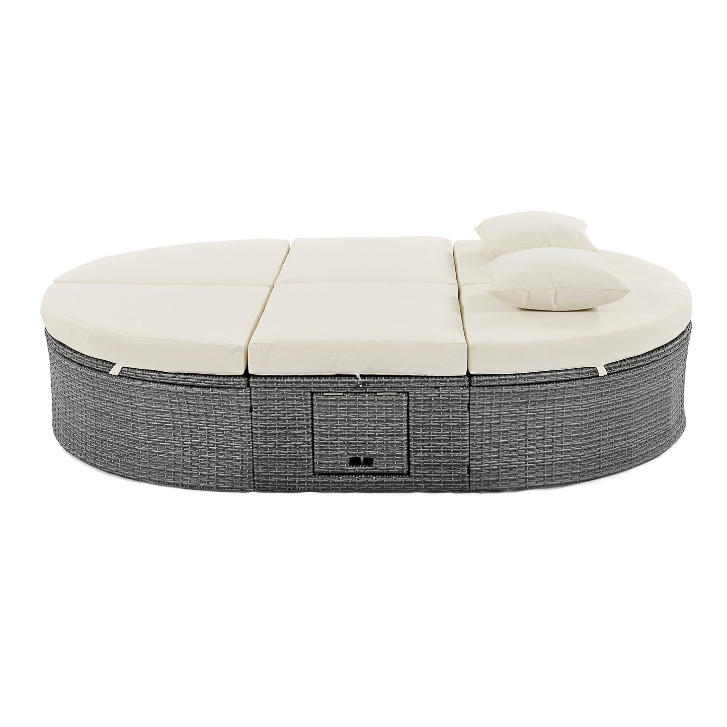 Luxurious 2-Person Wicker Daybed with Cushions – Perfect for Patio