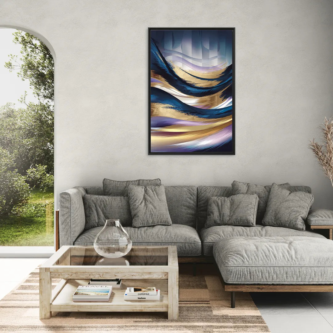 Madison Overture Center Scene - Living Room Black Frame Canvas