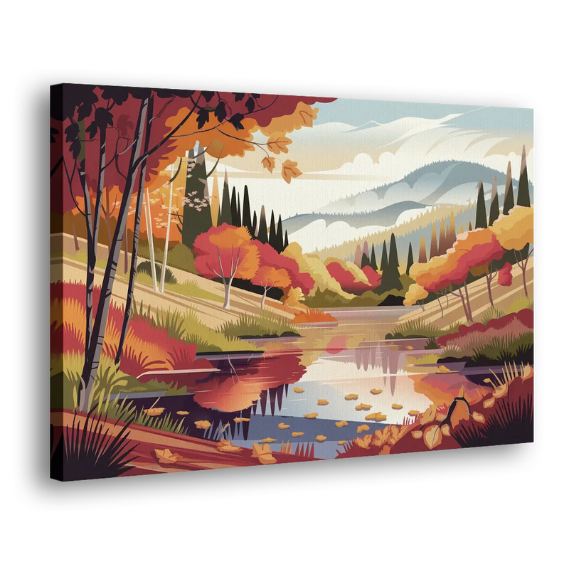Ashland Fall Foliage - Canvas Print Art Sides