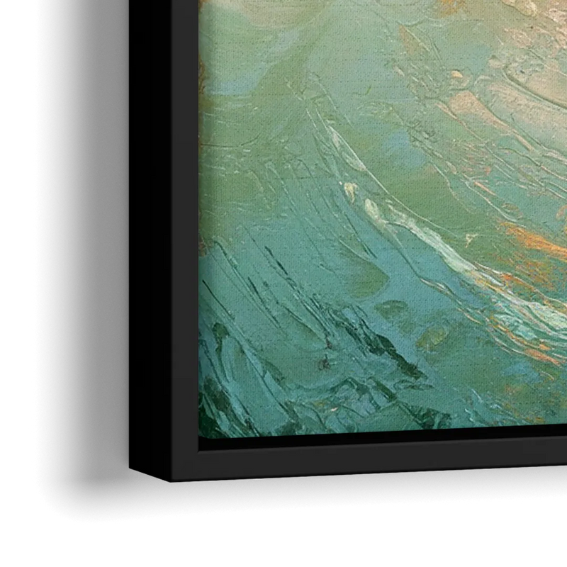 Dunedin Harbor View - Close-Up Black Frame Canvas