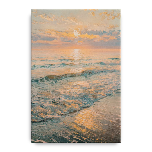 Seaside Golden Hour - Canvas Wall Art
