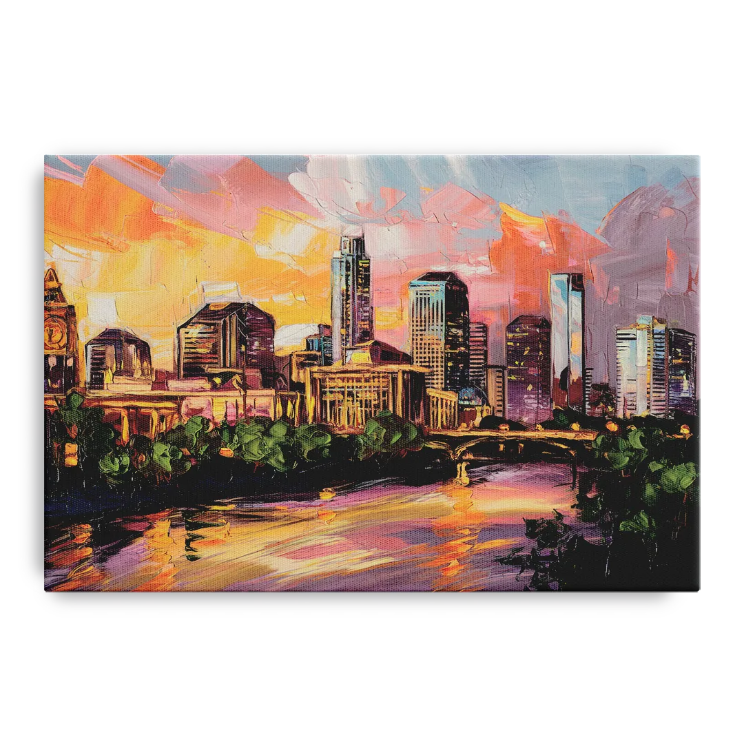 Austin Urban Charm - Canvas Wall Art
