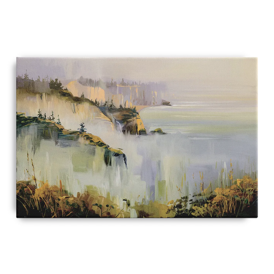 Big Sur Morning Fog - Canvas Wall Art