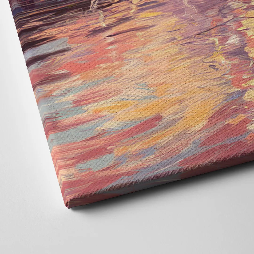 Madison Sunset Over Capitol Canvas Close Up