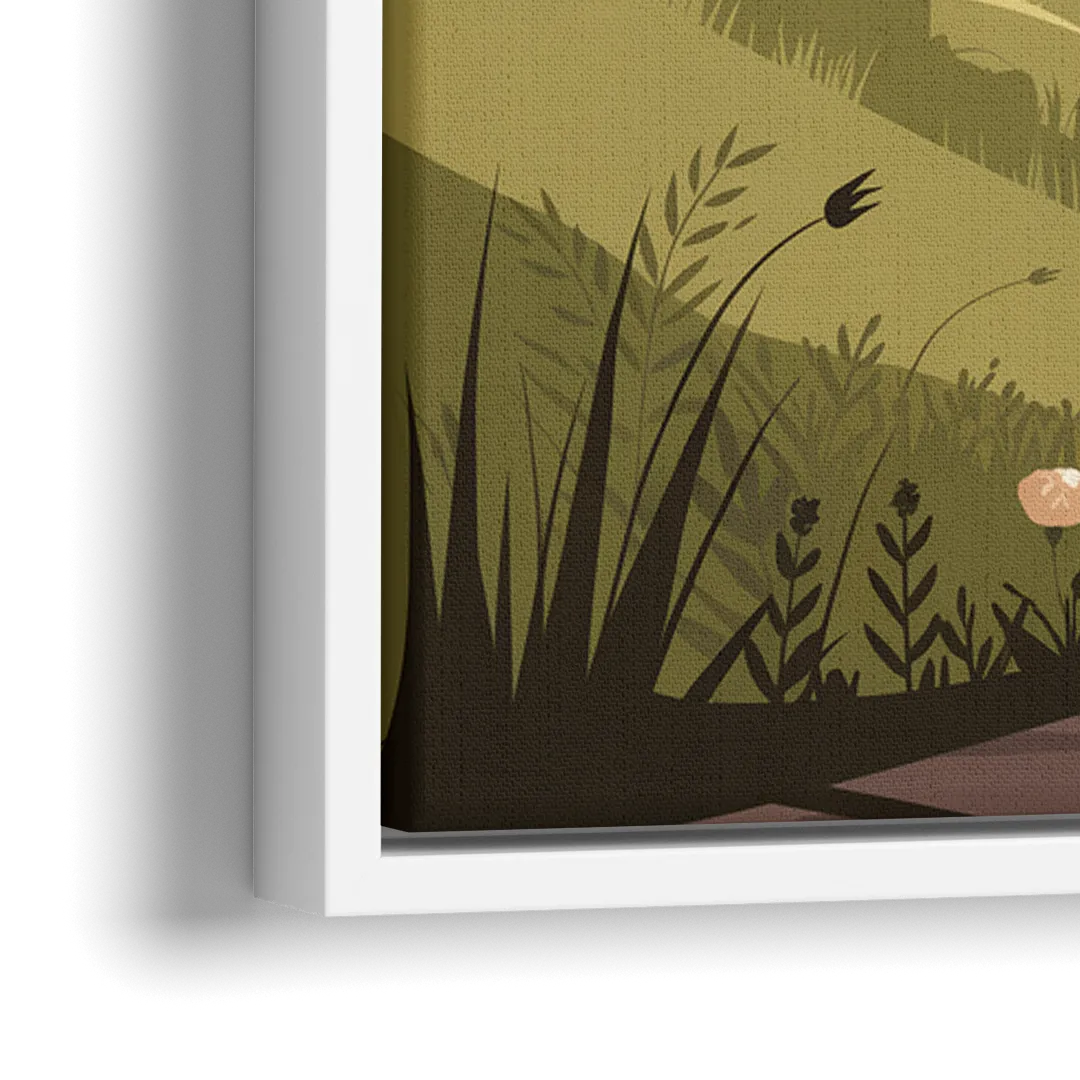 Omaha Nature Trails - Close-Up White Frame Canvas