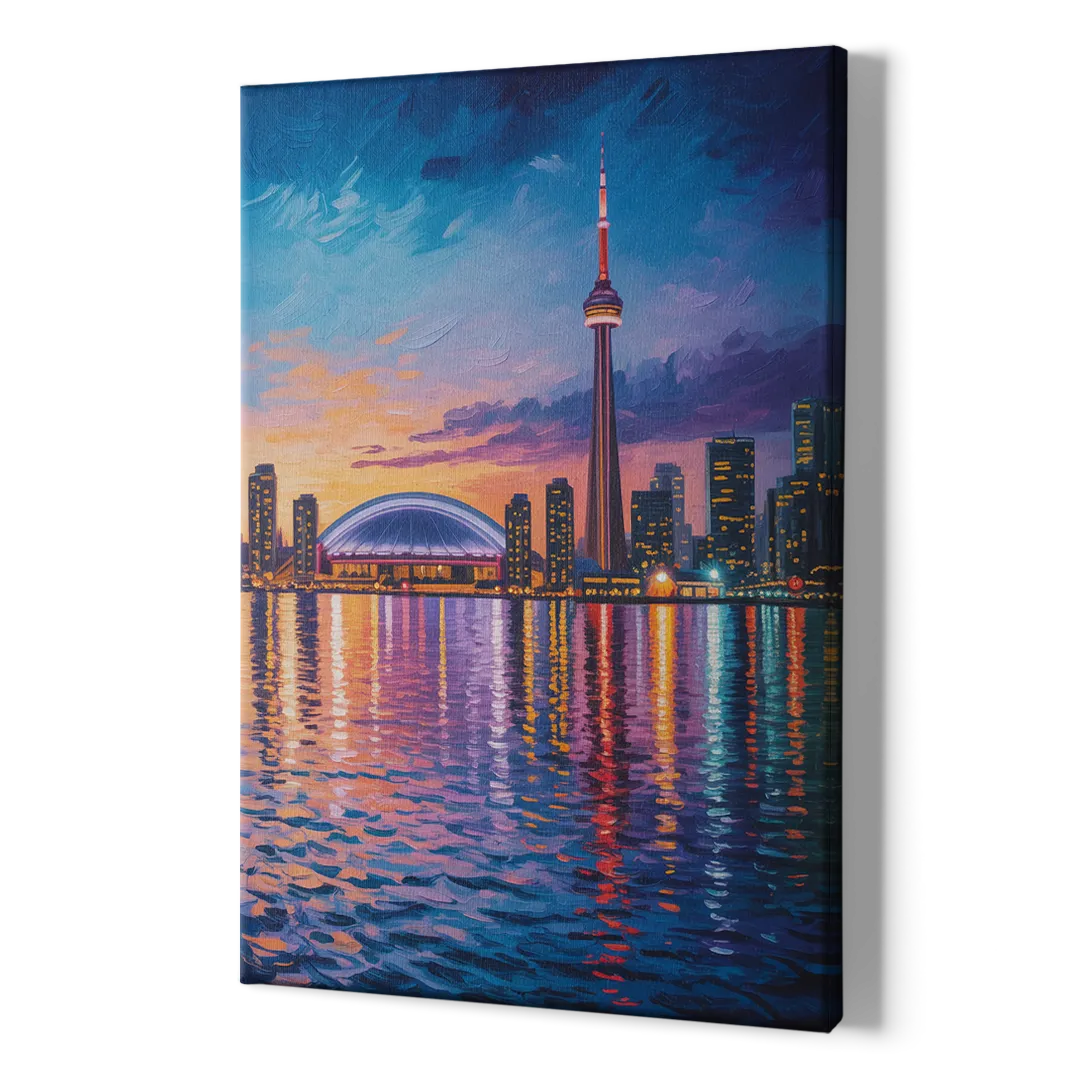 Polson Pier Toronto View - Canvas Print Art Sides