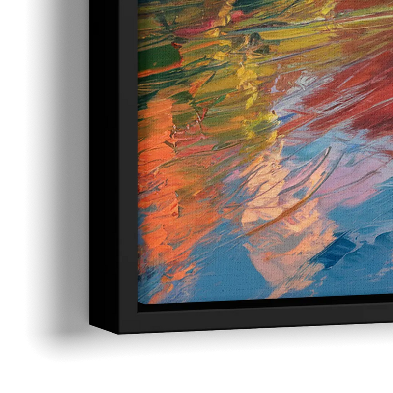 Sedona Scenic Canyon Vibes - Close-Up Black Frame Canvas