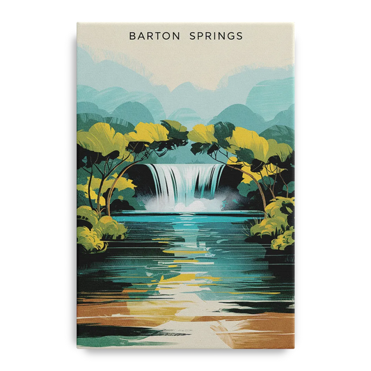 Austin Barton Springs Serenity - Canvas Wall Art
