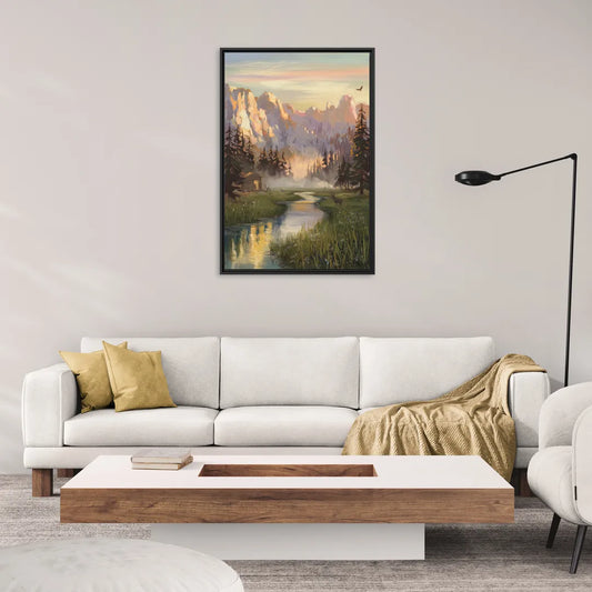 Boise Scenic Outdoors - Living Room Black Frame Canvas