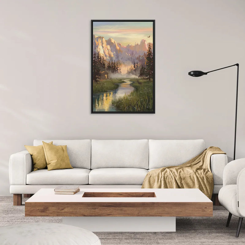 Boise Scenic Outdoors - Living Room Black Frame Canvas