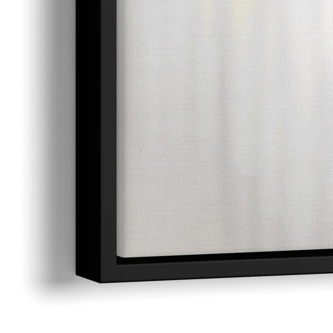 Phoenix Arizona Skyline View - Close-Up Black Frame Canvas