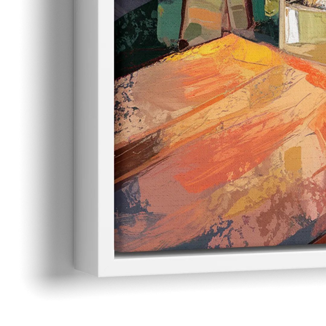 Oklahoma City Historic Landmarks - Close-Up White Frame Canvas
