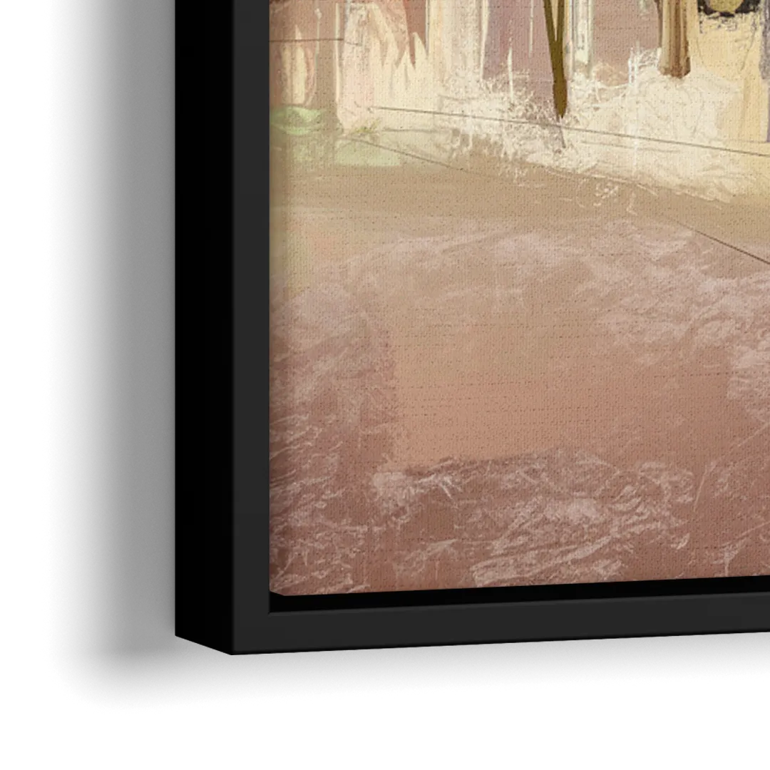 Marietta Historic Downtown - Close-Up Black Frame Canvas