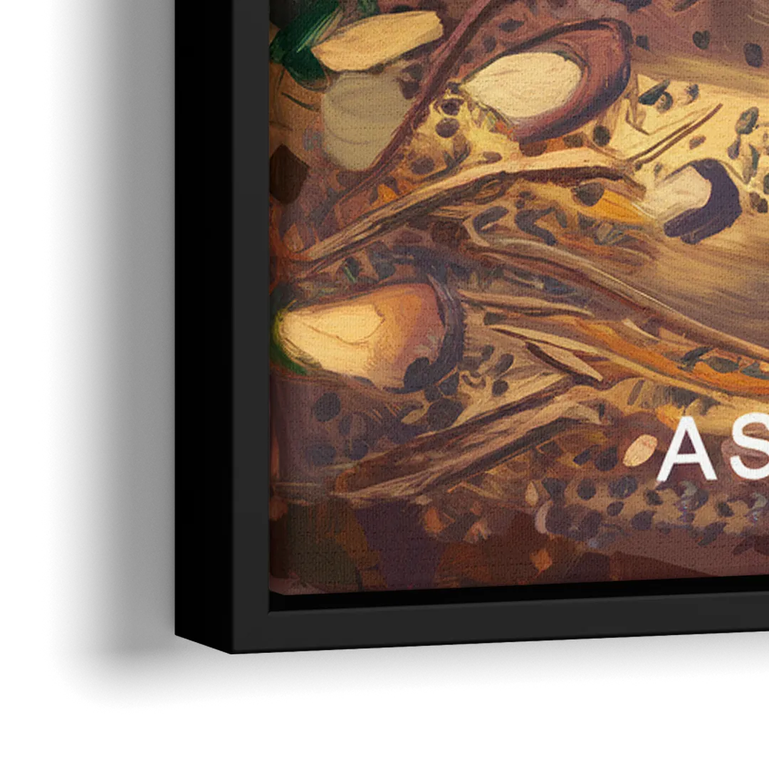 Ashland Hiking Paths - Close-Up Black Frame Canvas