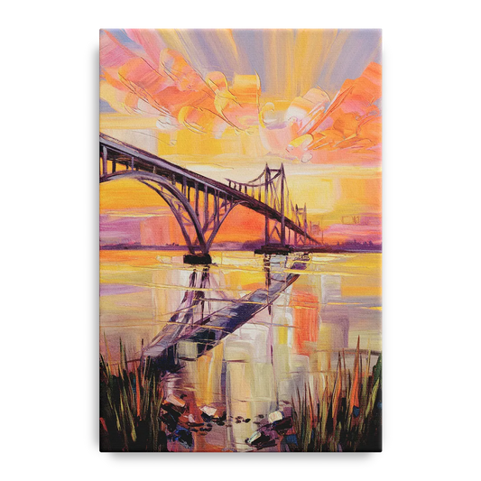 Chesapeake Bridge Panorama - Canvas Wall Art