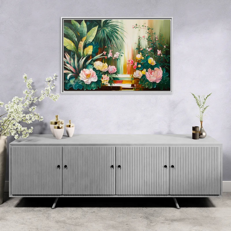 Huntsville Botanical Garden Bliss - Living Room White Frame Canvas