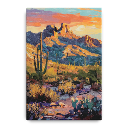 Scottsdale Mountain Views - Canvas Wall Art