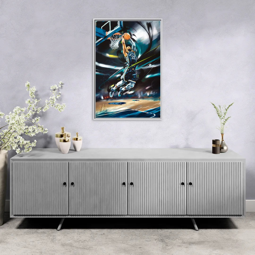 Memphis Grizzlies Spirit - Living Room White Frame Canvas