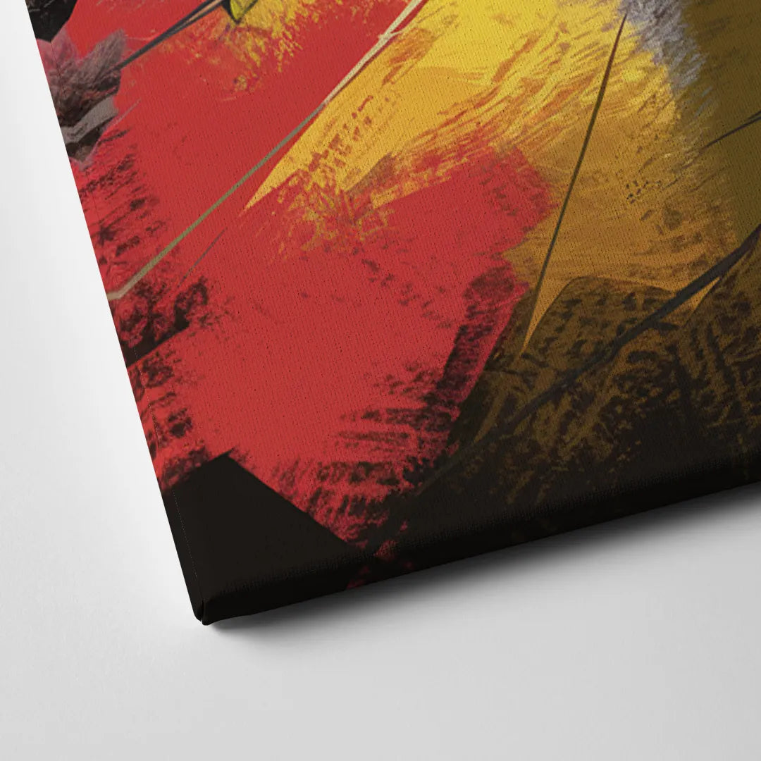 Plano Vibrant Streets Canvas Close Up