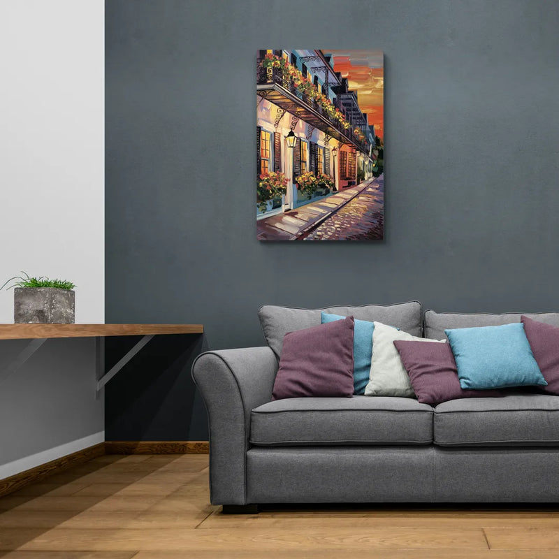 Charleston French Quarter - Canvas Wall Art Living Room