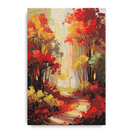 Traverse City Autumn Foliage - Canvas Wall Art