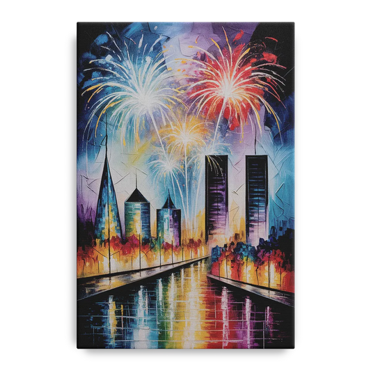 Montreal Fireworks Festival - Canvas Wall Art