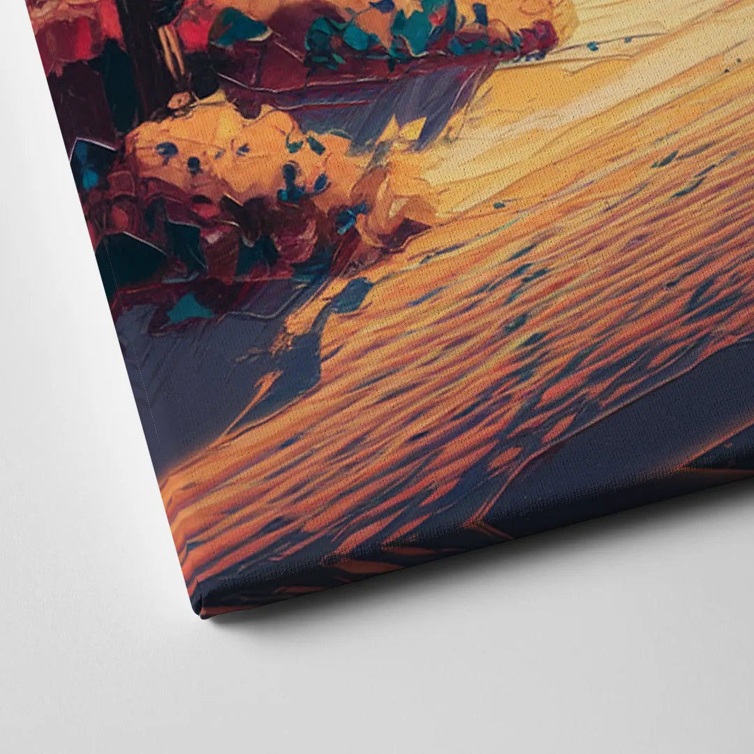 Palm Springs Desert Sunset Canvas Close Up