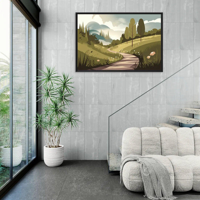 Omaha Nature Trails - Living Room Black Frame Canvas