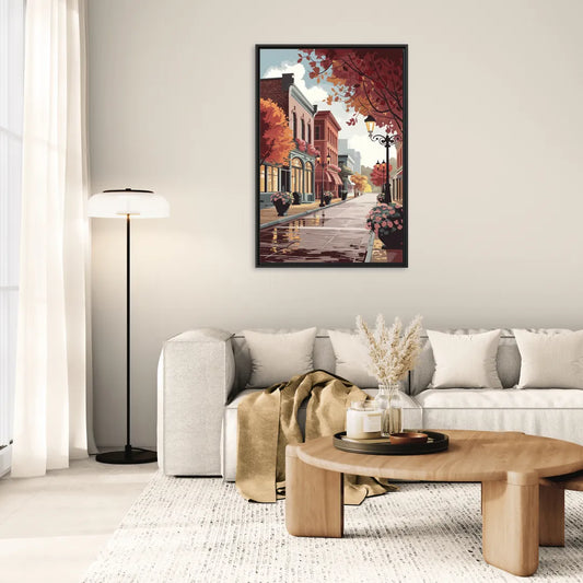 Ashland Historic Downtown - Living Room Black Frame Canvas
