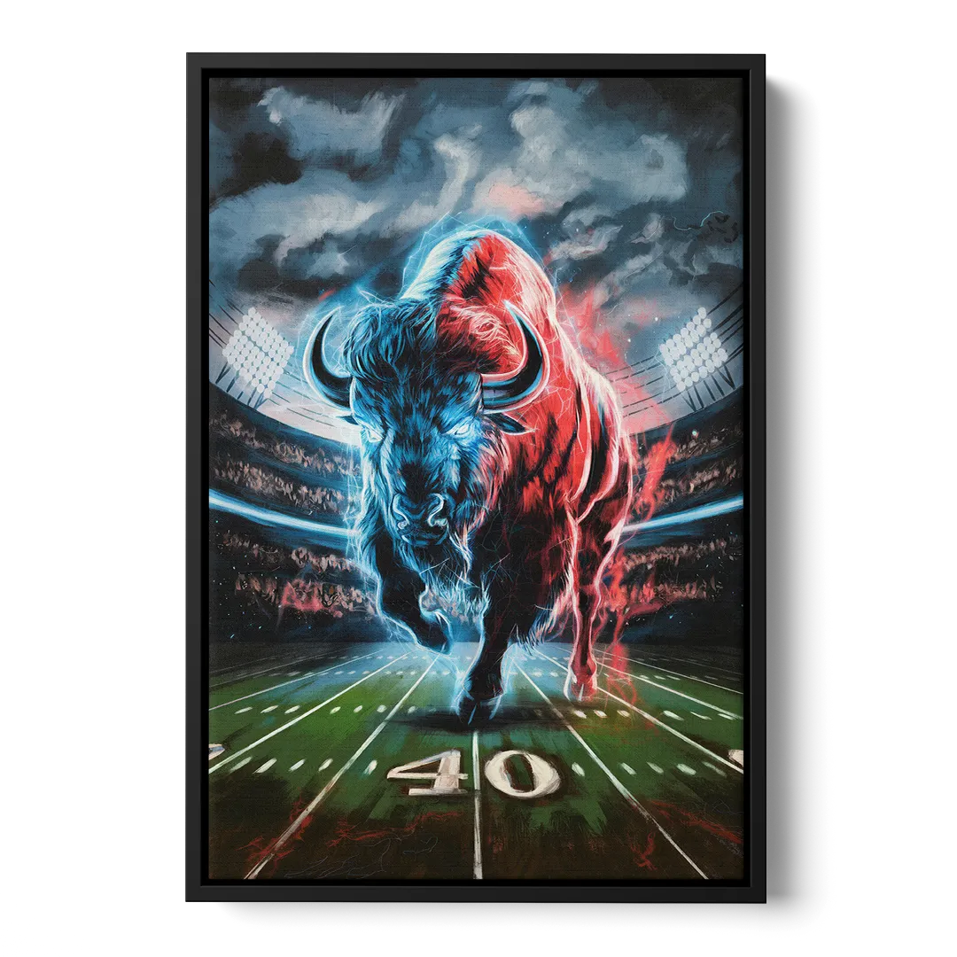 Buffalo Bills Football Pride - Black Frame Canvas
