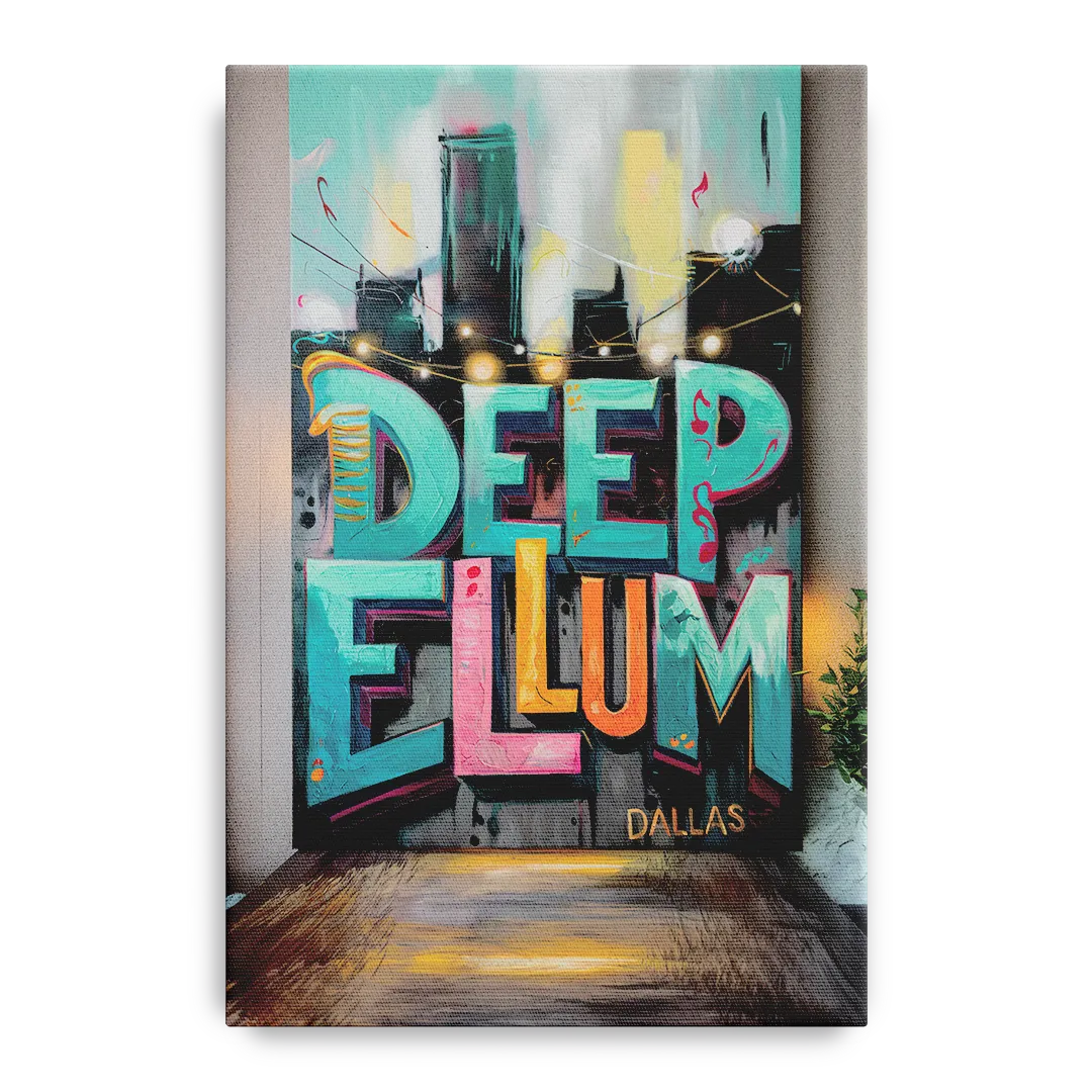 Dallas Deep Ellum Murals - Canvas Wall Art