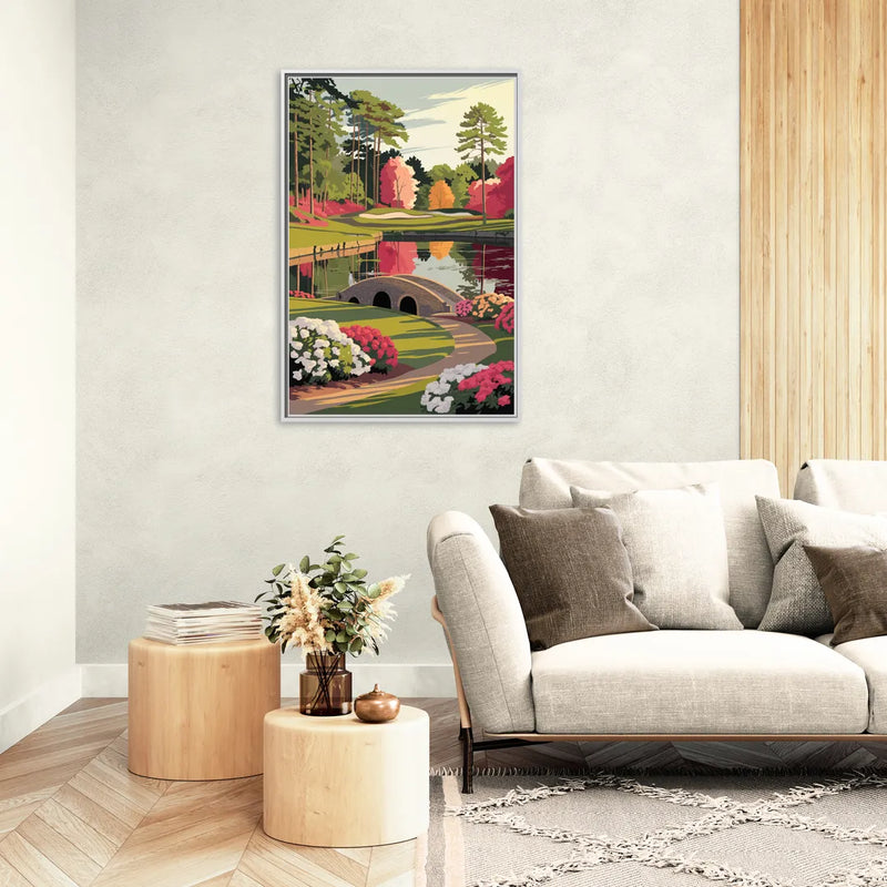 Augusta Golf Heritage Tribute - Living Room White Frame Canvas