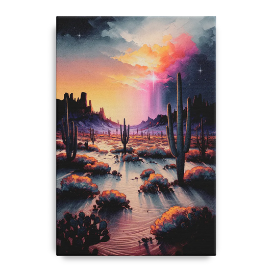 Phoenix Desert Twilight Glow - Canvas Wall Art